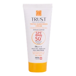 کرم ضد آفتاب رنگی و کنترل چربی بژ روشن تراست (پوست مختلط تا چرب)