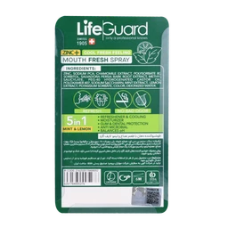 خوشبوکننده دهان با طعم نعناع و لیمو لایف گارد