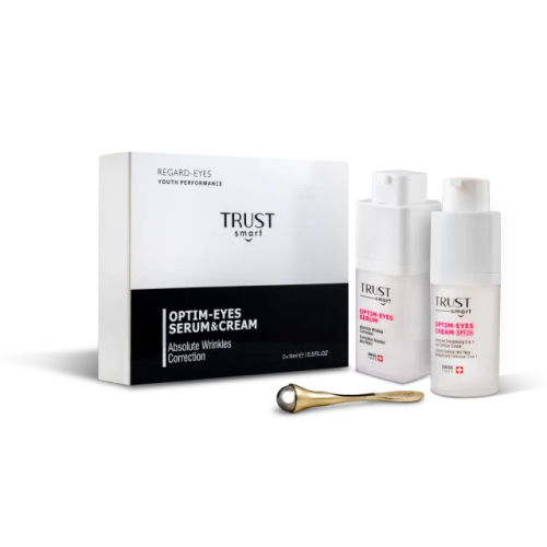 کیت جوانساز دورچشم تراست (سرم دورچشم ، کرم ضد پف و تیرگی دورچشم ، گواشا رایگان)
